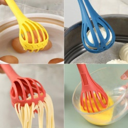 3 In 1 Food Clip & Egg Whisk Food-grade Material Ligthweight Food Clip For Eggs And Noodles 3 In 1 Food Clip & Egg Whisk Food-grade Material Ligthweight Food Clip For Eggs And Noodles