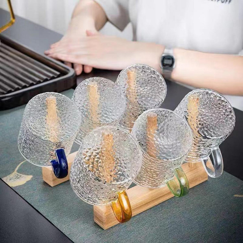 Dishes Drain Rack Space-saving Multi-purpose Kitchen Tool Multi Slots Wooden Plate Water Cup Organiz