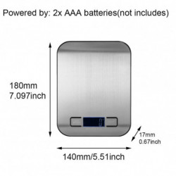 Food Weighing LCD Digital Kitchen Scale Measuring Stainless Steel High Accuracy Food Weighing LCD Digital Kitchen Scale Measuring Stainless Steel High Accuracy