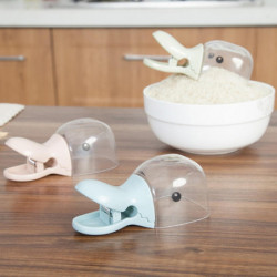Food Scoop Clip Essential Creative Duck Mouth Shape Transparent Cat Dog Food Shovel for Sealing Food Scoop Clip Essential Creative Duck Mouth Shape Transparent Cat Dog Food Shovel for Sealing