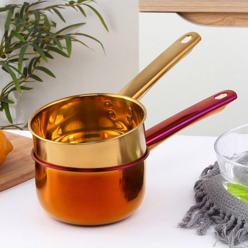 ZHOUBA 1L Slip-resistant Water Scoop Stainless Steel Large Capacity Bathing Ladle for Household