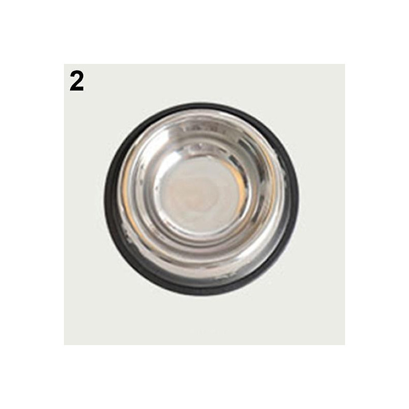 ZHOUBA 1 Pc Stainless Steel Durable Pet Dog Cat Feeding Food Non Slip Bowl Dish
