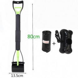 Poo Picker Long Handle Portable Pet Waste Scoop pour grands et petits chiens, matériau à haute résistance et [...]