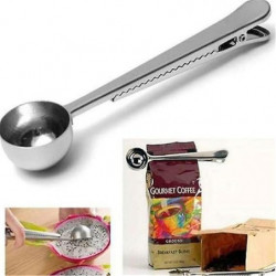 Coffee Scoop Clip Stainless Steel Tablespoon Coffee Spoon With Long Handle Multifunction Sealing Bag Clip For Tea [...]