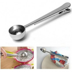 Coffee Scoop Clip Stainless Steel Tablespoon Coffee Spoon With Long Handle Multifunction Sealing Bag Clip For Tea [...]