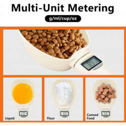 1/2pcs Pet Food Mesure Scoop Échelle, Précis Nourriture Cuillère Échelle Cuisine Numérique Alimentaire Mesure [...]