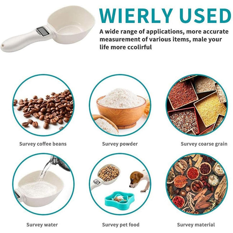 Pet Food Measuring Scoop Scale, Kitchen Digital Food Measuring Spoon, Precise Dog Food Measuring Scooper, Measure [...]