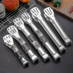 Thickened Stainless Steel Food Clip Food Clip Bread Clip Baking Utensils Kitchen Supplies Three-w