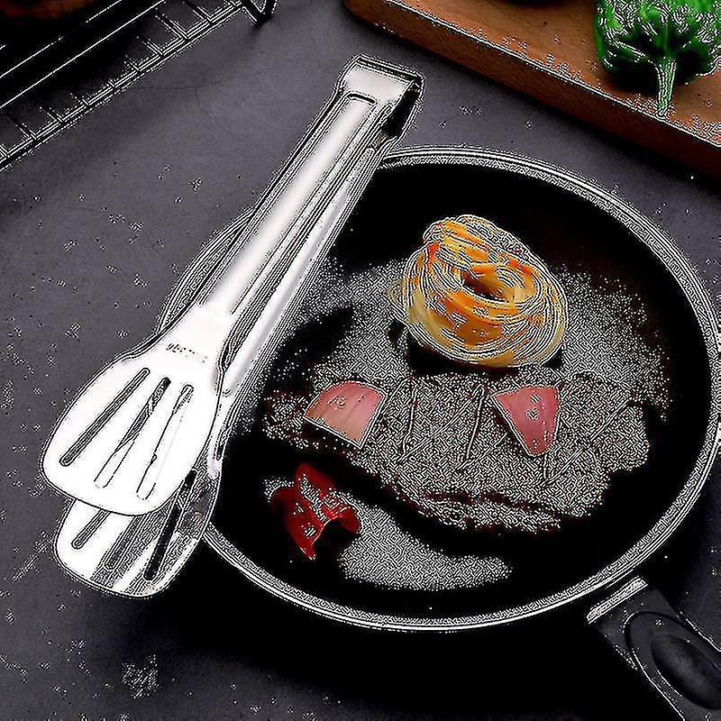 Thickened Stainless Steel Food Clip Food Clip Bread Clip Baking Utensils Kitchen Supplies Three-w