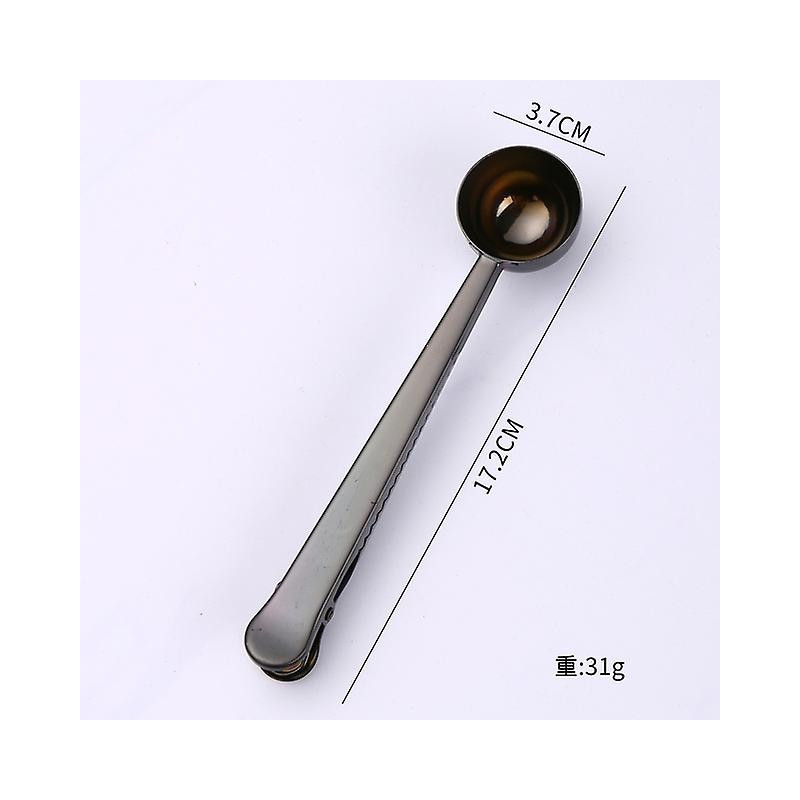2 en 1 Acier inoxydable Café Cuillère Cuillère Clip d’étanchéité Argent Accessoires de cuisine avec clip [...]