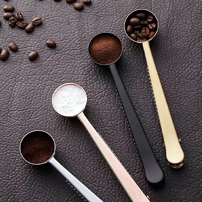 2 en 1 Acier inoxydable Café Cuillère Cuillère Clip d’étanchéité Argent Accessoires de cuisine avec clip [...]