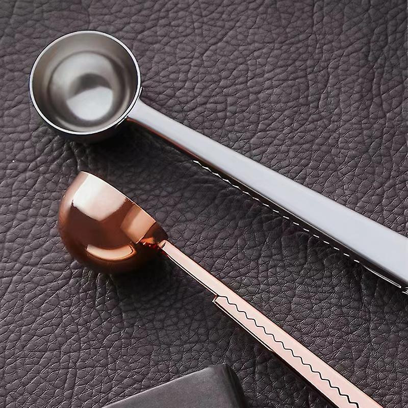 2 en 1 Acier inoxydable Café Cuillère Cuillère Clip d’étanchéité Argent Accessoires de cuisine avec clip [...]