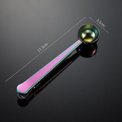 Stainless Steel Coffee Scoop With Clip, Multi-function Spoon Bag Sealing Clip For Coffee Beans And Tea Leaves