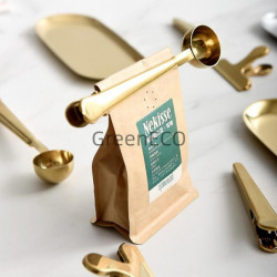 Stainless Steel Coffee Scoop With Clip, Multi-function Spoon Bag Sealing Clip For Coffee Beans And Tea Leaves