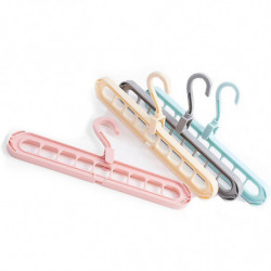Space Saving Hangers, 4 Pcs Rotate Anti Skid Clothes Organizer(4 Colors)