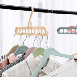 Space Saving Hangers, 4 Pcs Rotate Anti Skid Clothes Organizer(4 Colors)