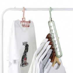 Space Saving Hangers, 4 Pcs Rotate Anti Skid Clothes Organizer(4 Colors)