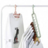 Space Saving Hangers, 4 Pcs Rotate Anti Skid Clothes Organizer(4 Colors)
