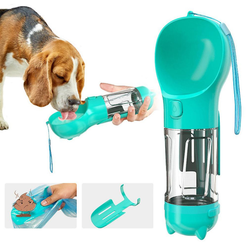 3 In 1 pet dog water cup multi-purpose portable for small large dog outdoor travel drink water bottle+poop shovel [...]