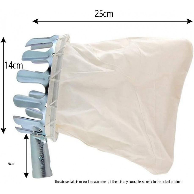 Fruit Pickers Silver Fruit Picker, Without Metal Telescopic Handle Apple Pickers