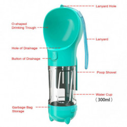 3 In 1 pet dog water cup multi-purpose portable for small large dog outdoor travel drink water bottle+poop shovel [...]