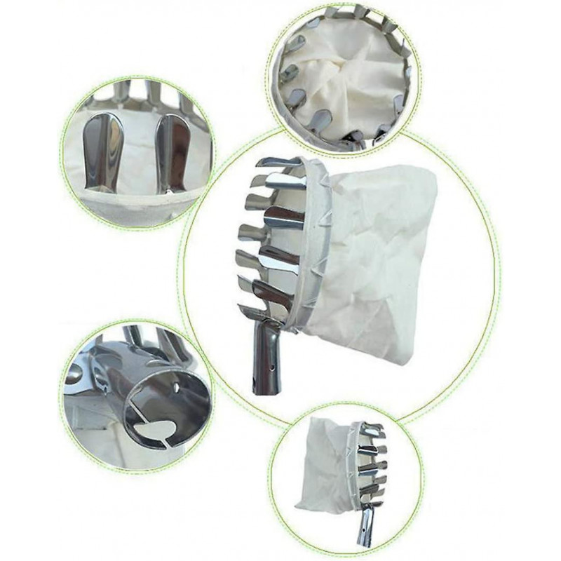 Fruit Pickers Silver Fruit Picker, Without Metal Telescopic Handle Apple Pickers