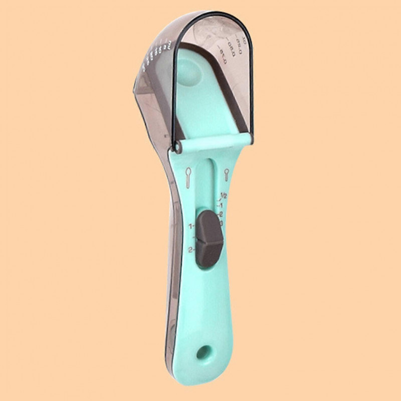 Pet Food Measuring Scoop with Scale Precise Control Adjustable Pet Food Measuring Cup Pet Food Scoop for Dogs Cats