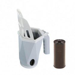 Portable Pets Scooper Amovible Durable Cleaner Tool pour animaux de compagnie Supplies Puppy Gray Portable Pets Scooper Amovible Durable Cleaner Tool pour animaux de compagnie Supplies Puppy Gray