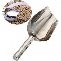 2 Pcs Dog Food Scoop Stainless Steel Feed Scooper For Home Pet Food (1 1/2 Cup, 12-ounce) - -