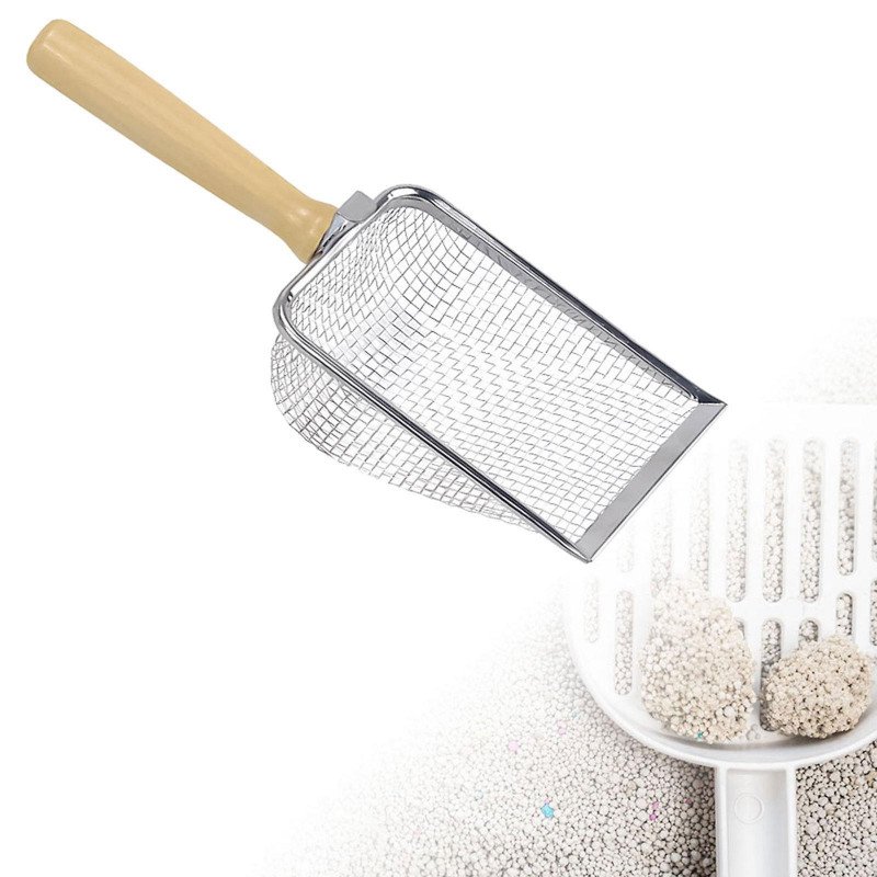 Cat Scoop Stainless Steel Fecal Spoon Durable Substrate Scoop Litter Scooper Style B