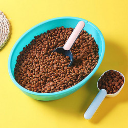 Pet Food Scoop Multifunctional Long Comfortable Handle Plastic Measuring Cup Pet Supplies for Dog