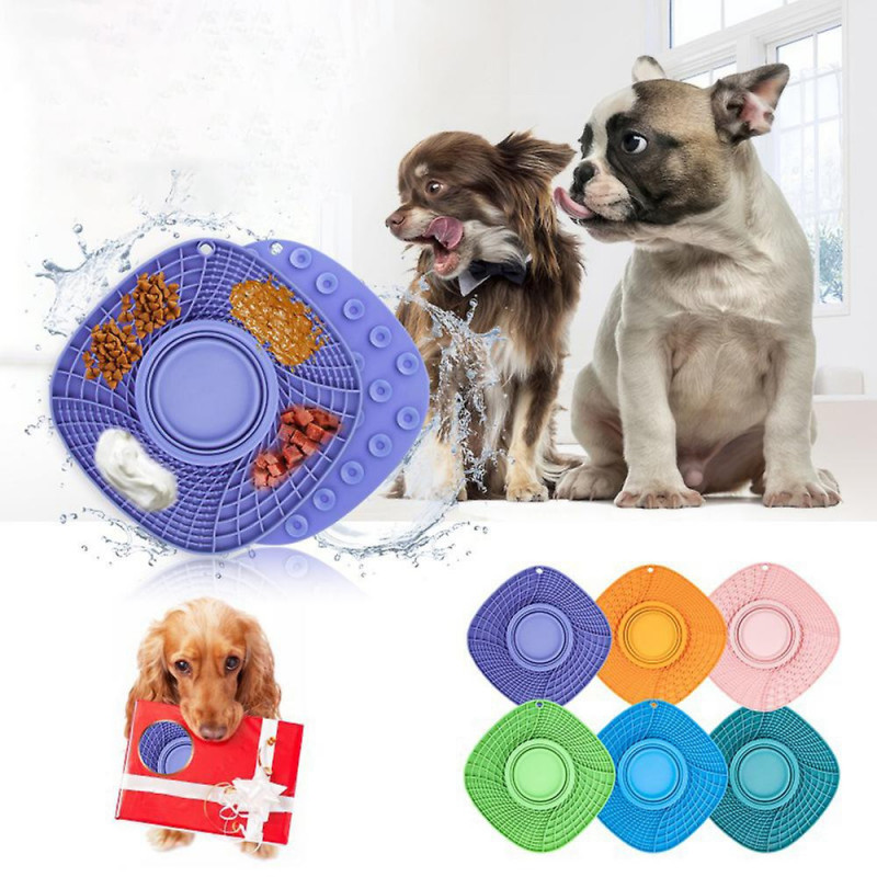 Foldable Pet Slows Feeder Bowls​ Multi-Purpose Dog Feeding Training Toy for Puppy Kittens