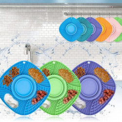 Foldable Pet Slows Feeder Bowls​ Multi-Purpose Dog Feeding Training Toy for Puppy Kittens