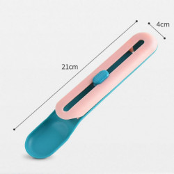 Long Handle Cat Feeders Prevent Accidental Ingesting Food Can Spoon for Indoors