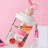 Stirring Cup Student White Collar Coffee Protein Powder Plastic Water Cup Cute Handheld Large Capacity Straw Cup [...]