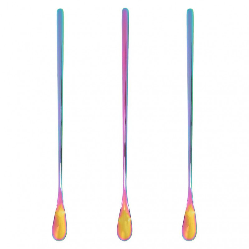 3Pcs Small Animal Reptile Feeding Spoon Lizard Food Water Scoop Mixing Stirring Food Feeding Spoon