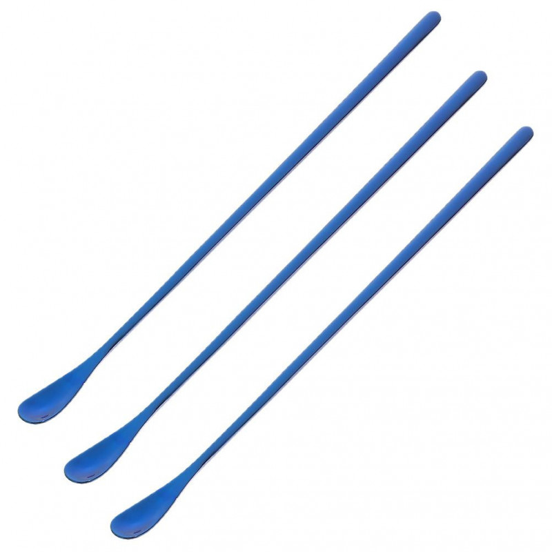 3Pcs Reptile Food Spoon Powder Fruit Mixing Stirring Food Feeding Spoon Long Handle Feeding Tool