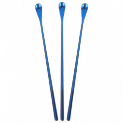 3Pcs Reptile Food Spoon Powder Fruit Mixing Stirring Food Feeding Spoon Long Handle Feeding Tool