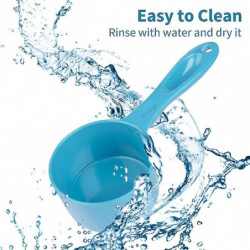 Food Scoop Dog Cat Food Scoop Ice Scoop Flour Scoop Candy Scoops Dry Measuring Cup Plastic Scoop Blue S