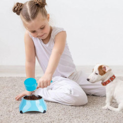 Food Scoop Dog Cat Food Scoop Ice Scoop Flour Scoop Candy Scoops Dry Measuring Cup Plastic Scoop Blue S