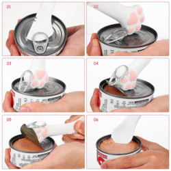 Silicone Ladle Cat Dog Can Lid Dog Cat Food Spoons Silicone Can Lids Covers Cat Dog Feeding Tool Cat Food Spoon