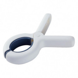 Quilt Clip, Towel Clip, Plastic Clothes Dryer, Folder, Food Bag Clip (3 Pcs, Blue And White) Yu