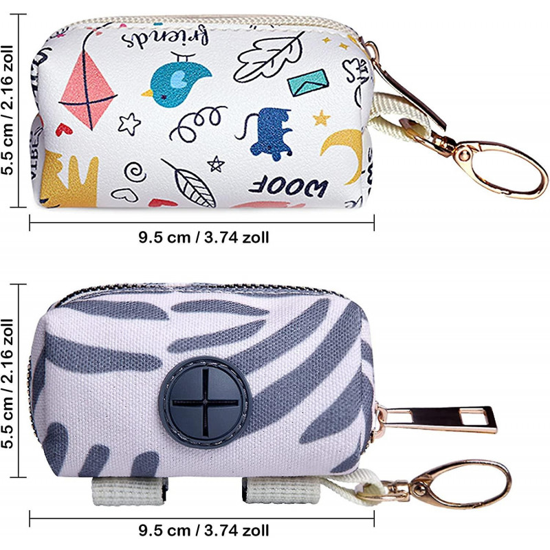 Dog Poop Bag Dispenser Bags 2 Pcs Poop Bag Storage Bag Small Bag Dispenser