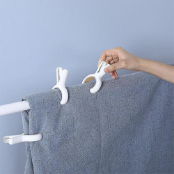 Quilt Clip, Towel Clip, Plastic Clothes Dryer, Folder, Food Bag Clip (3 Pcs, Blue And White) Yu