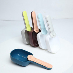 Universal Pet Feeding Scoops Practical Tool in Daily Life Long Handle Design