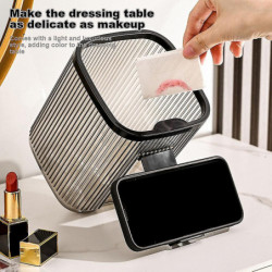 Fashion Mini Desktop Trash Large Opening Mulitpurpose Trash Holder For Living Room