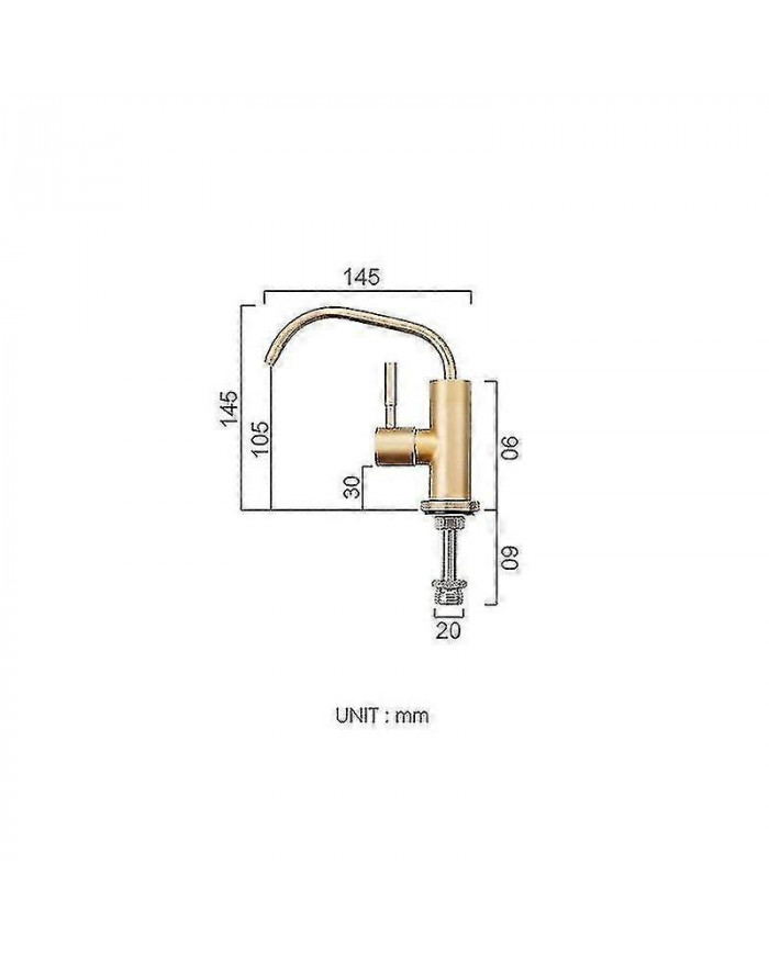 Robinet de filtre à eau potable direct de cuisine en acier inoxydable Robinet d’évier de filtre à eau d’osmose [...]