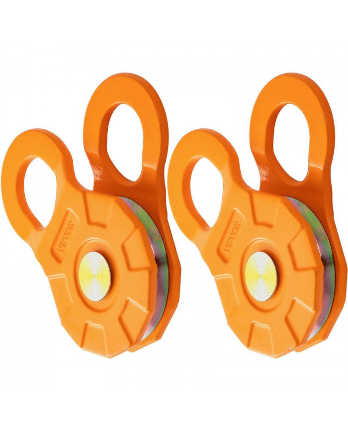 Poulie d’arrachement, limite de charge de travail de 11T/25 000 lb, poulie de treuil robuste pour corde [...]