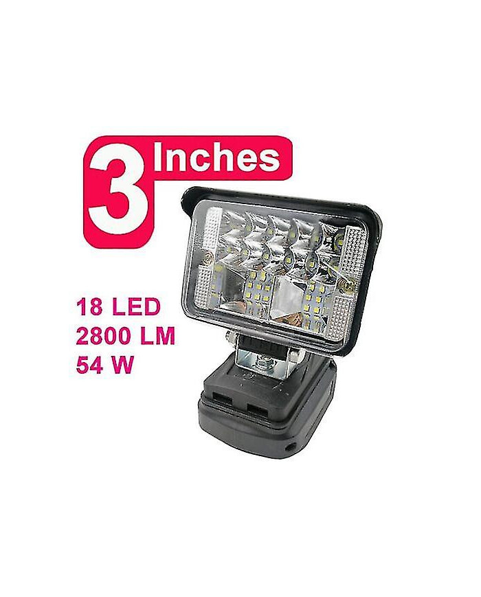 Led Work Lights lampe de poche pour Makita 18V Bl1840 Bl1850 Li-ion Batterie Spotlight