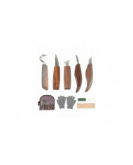 10pcs Acier au carbone Outils de sculpture sur bois Ensemble d’outils de sculpture en bois avec couteau à crochet [...]